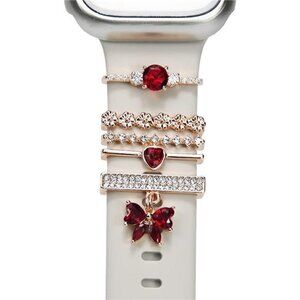 NEW Heart Butterfly Apple Watch Band Charms